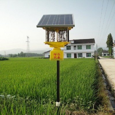 江西頻振式太陽能殺蟲燈 云南農用果園農場茶園太陽能滅蟲黑光燈