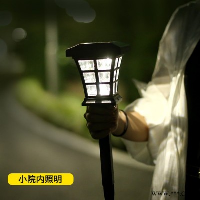 點(diǎn)點(diǎn)1380E 太陽(yáng)能庭院燈 戶外草坪燈l ed防水柱頭燈別墅花園裝飾插地?zé)艄?jié)日氛圍燈路燈