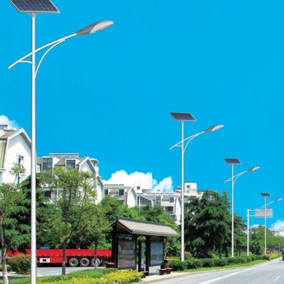 6米7米8米9米10米11米12米m蓄電池鋰電池太陽(yáng)能路燈人字臂 A字臂 海螺臂20W30W40W50W60W瓦光源路燈
