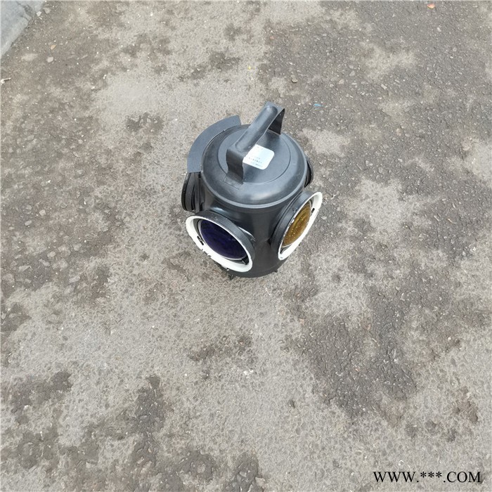 道岔信號燈標(biāo)志燈鐵路道口表示燈 藍(lán)黃轉(zhuǎn)轍機(jī)信號燈 充電式 太陽能式信號燈