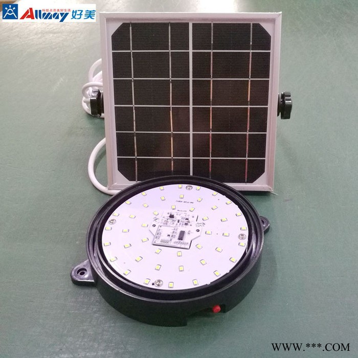 好美 LED太陽能室內燈 微波感應太陽能室內燈雷達感應太陽能室內燈太陽能智能感應吸頂燈