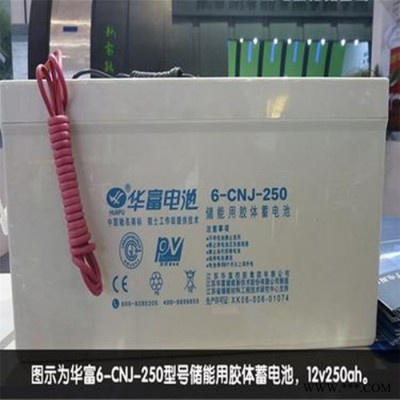新能源華富膠體蓄電池6-GFM-24 12V24AH太陽能路燈監控設備儲能蓄電池 華富蓄電池