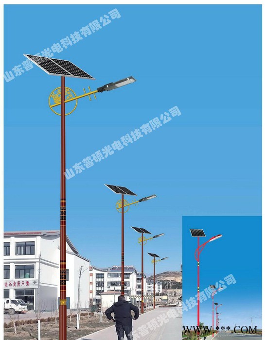 鋰電太陽能6米路燈  德州新農(nóng)村建設(shè)太陽能led燈天津太陽能路燈山東普碩光電