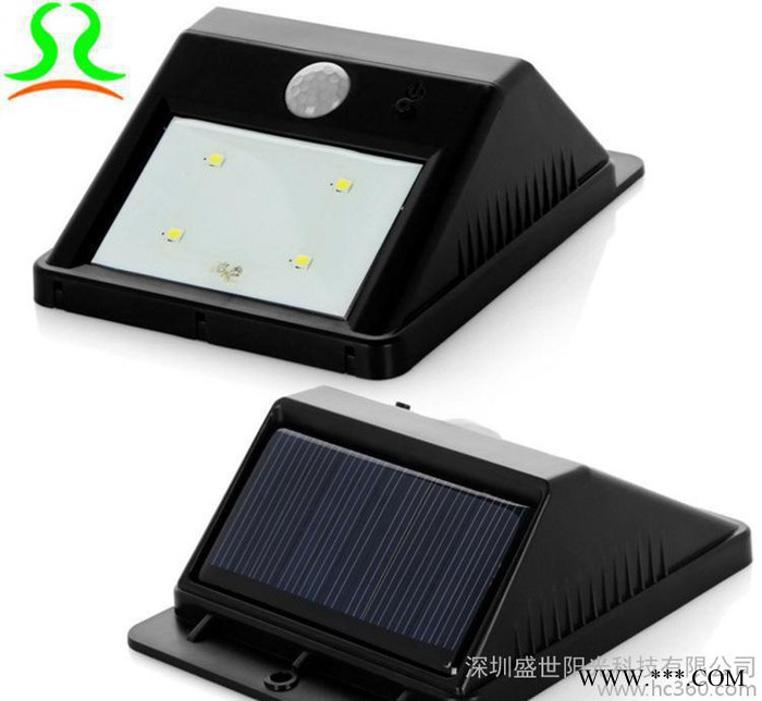 出售戶外防水太陽能LED人體感應壁燈 家用太陽能庭院路燈