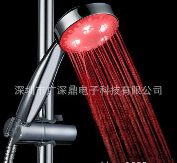 LED發(fā)光噴頭 圓形發(fā)光**單藍色手持噴頭SDS-A15