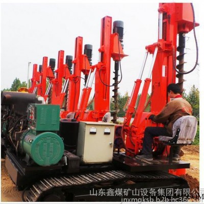 鑫煤HW-35 履帶式太陽能光伏打樁機   光