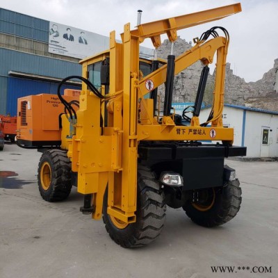農(nóng)用自制 打樁機(jī)  公路修建打樁機(jī)   液壓光伏打樁機(jī) 山東子銳廠家