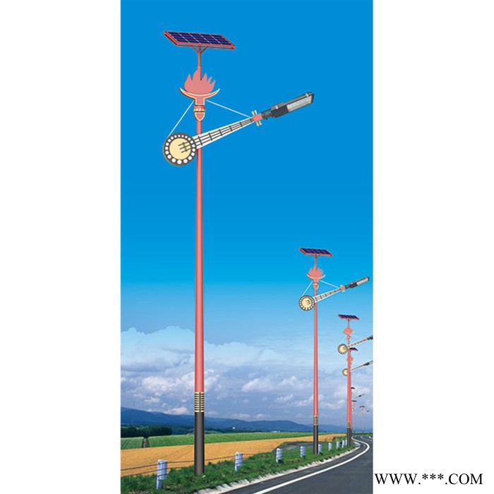 華朗HL-26303 民族特色太陽能路燈6M 8M道路燈廠家