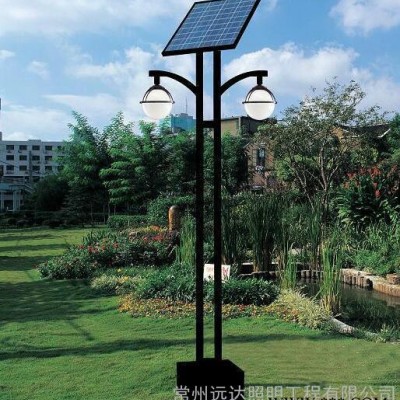 湖北枝江市/秭歸縣常州廠家供應(yīng)雙臂壓鑄鋁庭院燈太陽能庭院燈上海亞明太陽能燈