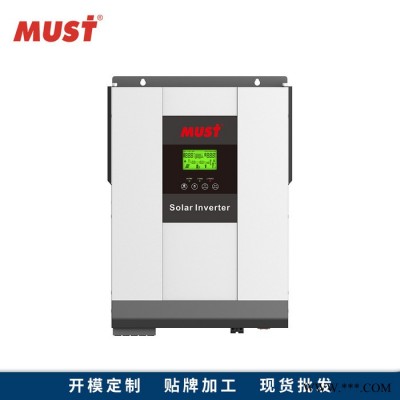 must高頻混合太陽(yáng)能逆變器 3000WDC48V電源逆變器 并離網(wǎng)家用光伏逆變器內(nèi)置MPPT太陽(yáng)能控制器 光伏屋頂發(fā)電