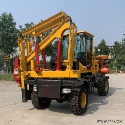 小型打樁機(jī)  護(hù)欄打樁機(jī)  液壓光伏打樁機(jī)  濟(jì)寧子銳廠家