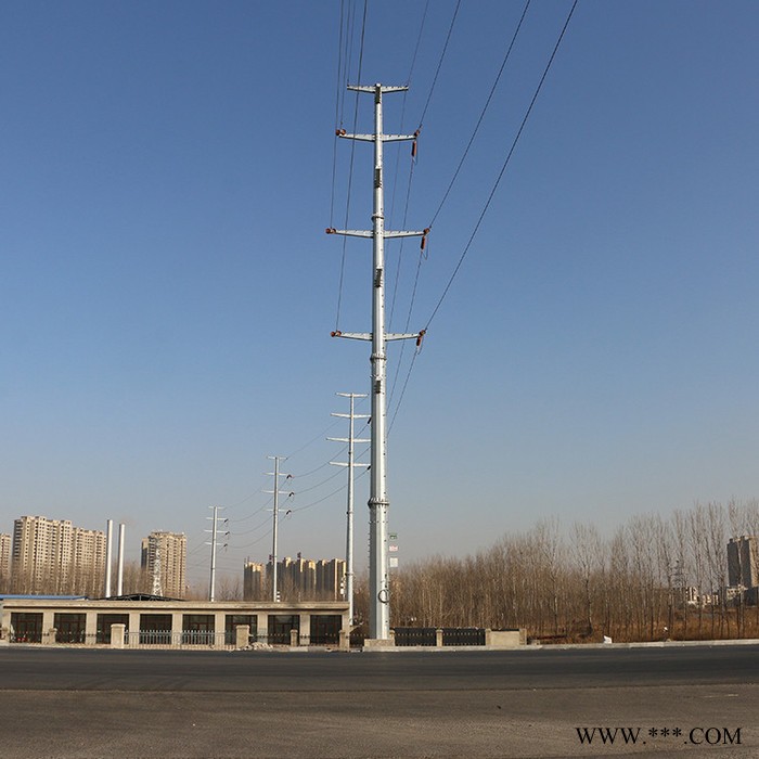 【創森】線路架線鋼桿 電力高壓電線桿 電力鋼管樁基礎 光伏打樁機