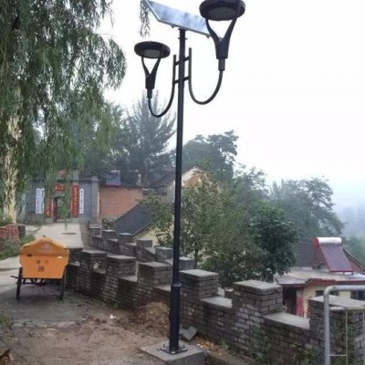 河南鶴壁雙頭led太陽(yáng)能路燈庭院燈/河南庭院燈生產(chǎn)廠家 太陽(yáng)能庭院燈