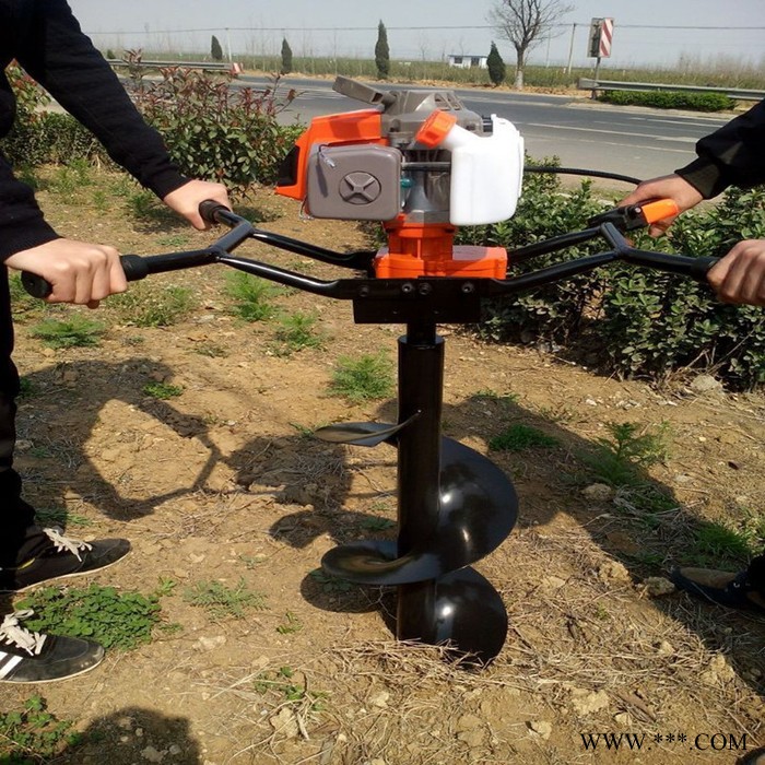 手推式植樹挖坑機 果園栽樹打孔機 光伏電線桿挖洞機