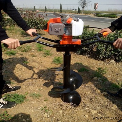 手推式植樹挖坑機 果園栽樹打孔機 光伏電線桿挖洞機