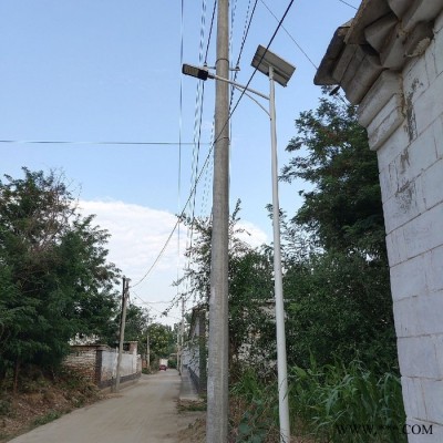 廠家批發太陽能路燈 6米7米40瓦LED鋰電池路燈 戶外照明路燈