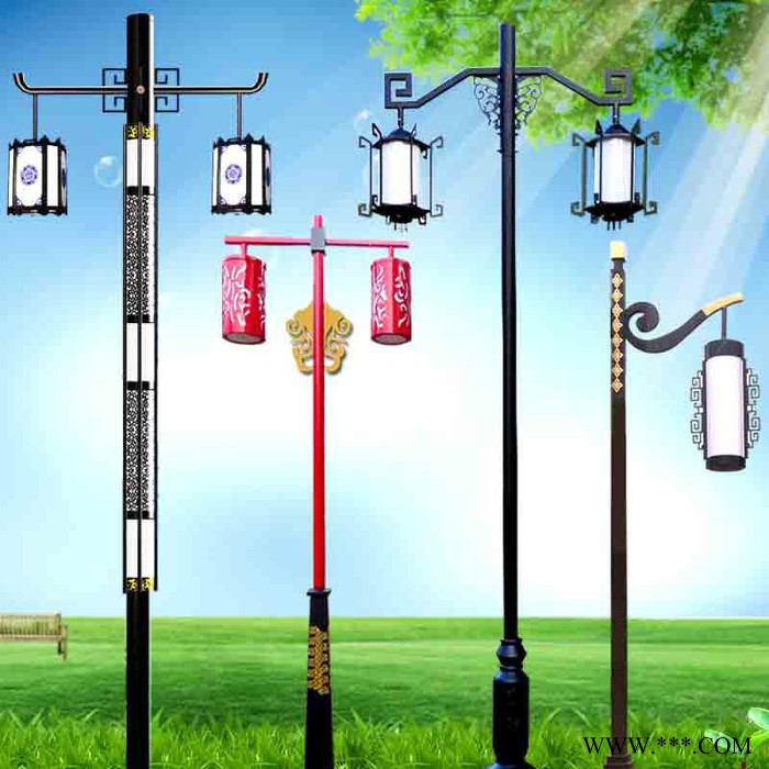 太陽能庭院燈戶外超亮led庭院燈防水花園柱頭景觀室外路燈 3米-4.5米都可定做