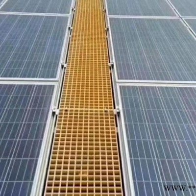 凱捷40*40*25 檢修通道走道板 檢修平臺玻璃鋼格柵 光伏發電踏步板