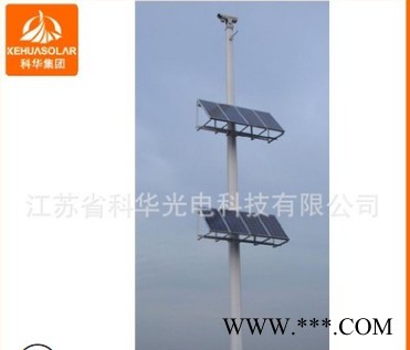 太陽能離網監控系統光伏板發電24小時監控桿 4米道路監控桿