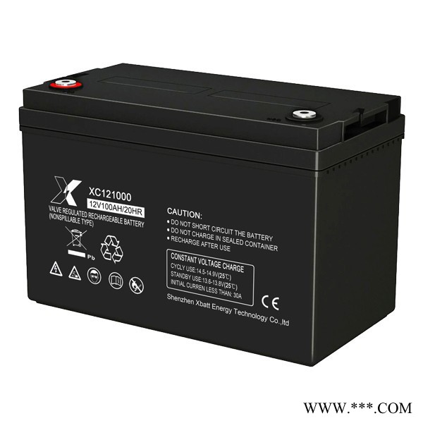 星池XBATTXC121000 鉛酸蓄電池 足容后備電源蓄電池 太陽(yáng)能路燈蓄電池