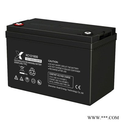 星池XBATTXC121000 鉛酸蓄電池 足容后備電源蓄電池 太陽(yáng)能路燈蓄電池