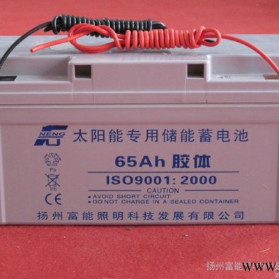 供應揚州富能12V-65AH太陽能蓄電池 品質(zhì)保證