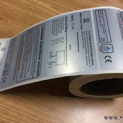 河南省平頂山市郟縣3M7872抗UV太陽能電池標貼加工廠SOLAR標簽 河南省3M7872
