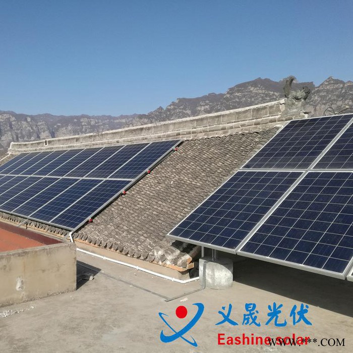 義晟廠家直供河南焦作沁陽離并網系統275瓦多晶太陽能光伏發電組件/太陽能電池板