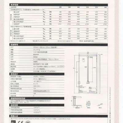 hsl 72 s 太陽能發(fā)電板** 韓華多晶300W 36V太陽能電池板 光伏電力板 發(fā)電系統(tǒng)板