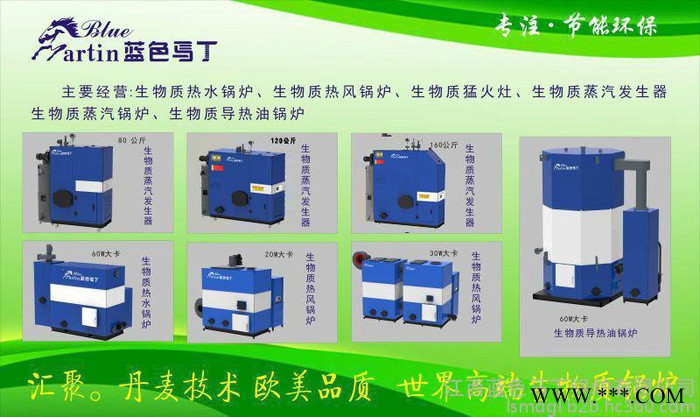 生物質鍋爐“藍色馬丁”品牌　洗浴　取暖　整燙 洗滌