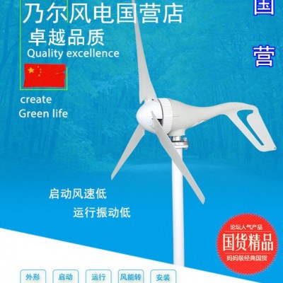 S2型風力發電機100w~300W12V/24V微風啟動風光互補路燈家用風能