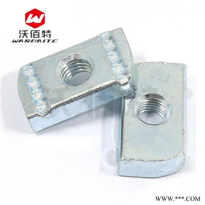彈簧螺母 塊壓塊螺帽鍍鋅塑料卡套C型鋼光伏M6M8M10M12