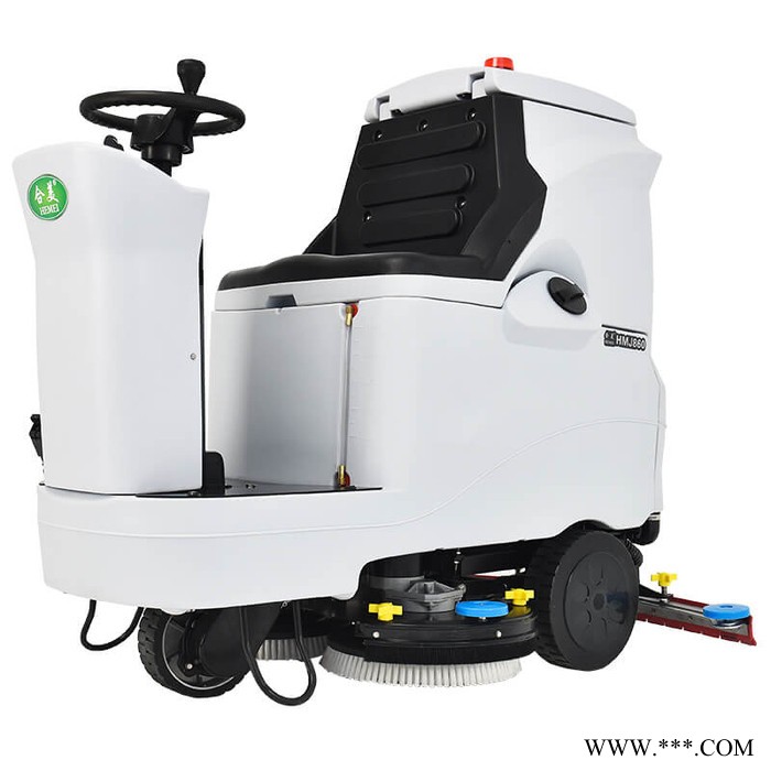 合美HMJ860 電動駕駛式洗地車 鋰電池標充24V240AH 適合工廠車間商場超市