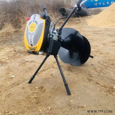 栽水泥柱子挖窩機 光伏發電樁打坑機 畜牧圍欄打孔機廠家