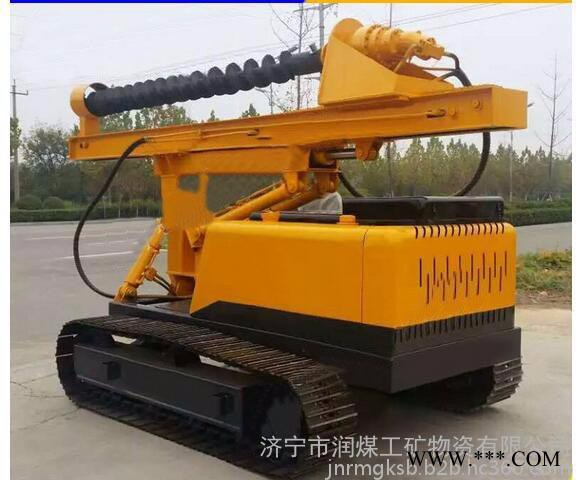 履帶式全液壓打樁機(jī) 太陽能光伏全液壓履帶式打樁機(jī)
