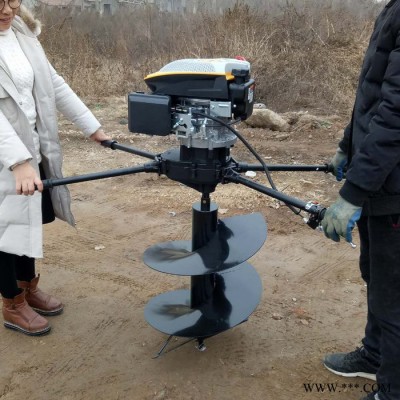 佳鑫太陽能光伏打樁挖坑機  80直徑大型后置式螺旋挖坑機 園林植樹挖坑鉆眼機價格