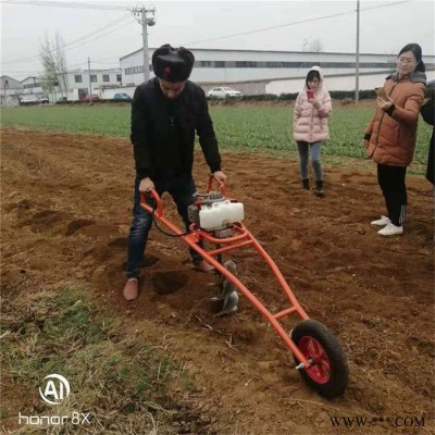太陽能光伏打樁挖坑機   山東汽油種植鉆眼機  果苗種植高效挖坑機視頻