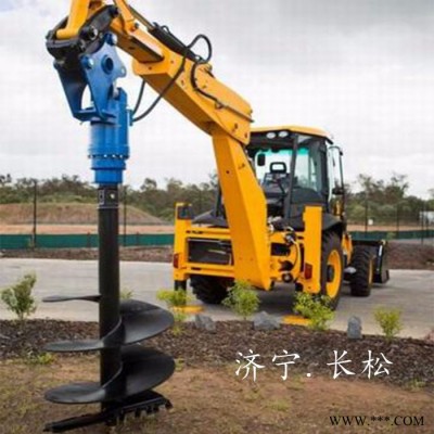 挖機改螺旋鉆 打地基加長桿螺旋鉆合金螺旋鉆 液壓光伏螺旋鉆