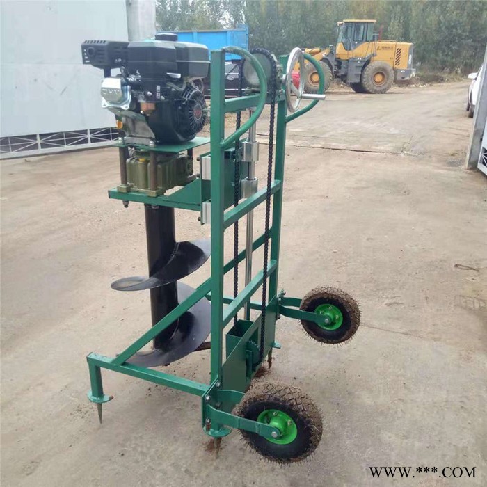 雙人手提工程埋樁挖坑機 光伏工程打樁機 汽油大馬力大棚立柱打眼機