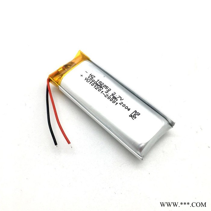KC UN38.3 MSDS認證3.7V聚合物鋰電池102050-1200mah.家電電動玩具按摩器美容