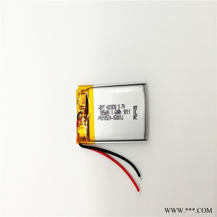 KC UL UN38.3 MSDS認證3.7v聚合物鋰電池402030-185mah藍牙耳機音箱按摩器