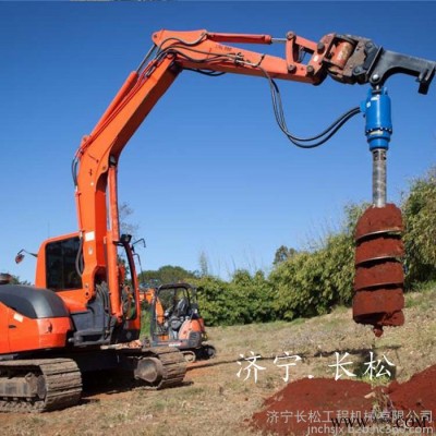 液壓光伏螺旋鉆 灌注樁打地基加長桿螺旋鉆 高強度合金頭螺旋鉆