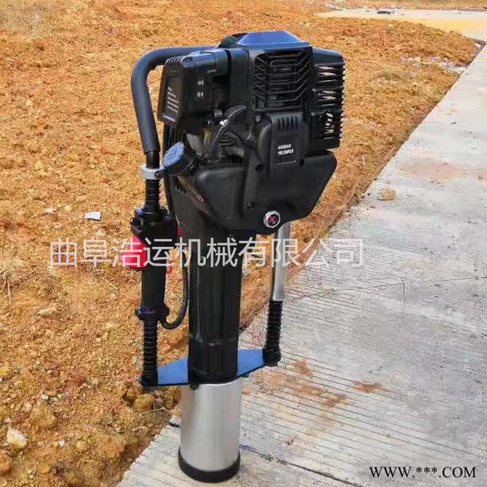 曲阜浩運(yùn)機(jī)械大功率汽油打樁機(jī) 光伏工程植樁機(jī) 套筒多型號(hào)兩沖程沖擊錘