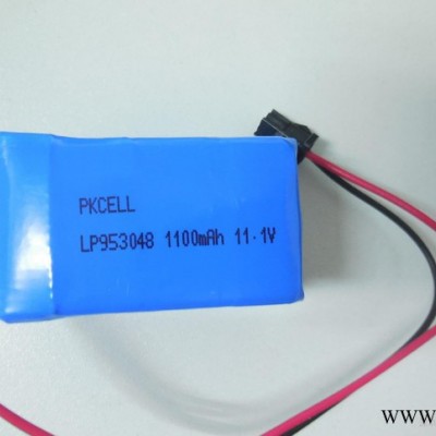 聚合物鋰電池 LP953048-1100mah 7.4V 按摩器專(zhuān)用鋰電池 定做