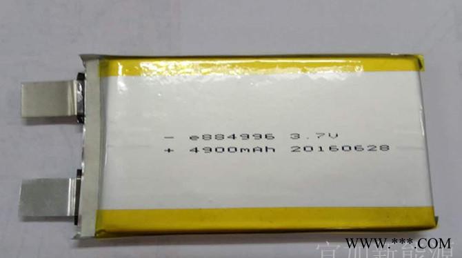 3.7V 4900mAh聚合物鋰電池 884996