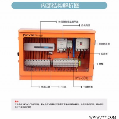 太陽能光伏防雷直流匯流箱光伏電器配件 2000w家用光伏發(fā)電系統(tǒng)用 光伏專用直流匯流箱 廠家定制  金太陽認證
