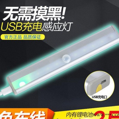 新款感應(yīng)櫥柜燈led 鋰電池可充電 帶光控