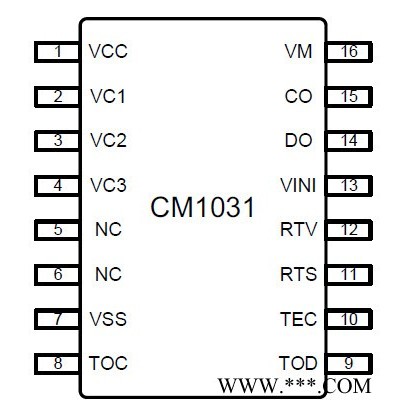 創芯微cm1031 鋰電池保護芯片