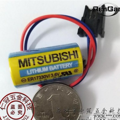 PLC工控鋰電池MITSUBISHI三菱ER17330V 3.6V MR-BAT  A6BAT可直拍