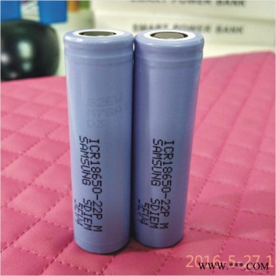 原裝三星samsung18650電芯 3.7V 2200mAh 充電鋰電池電芯